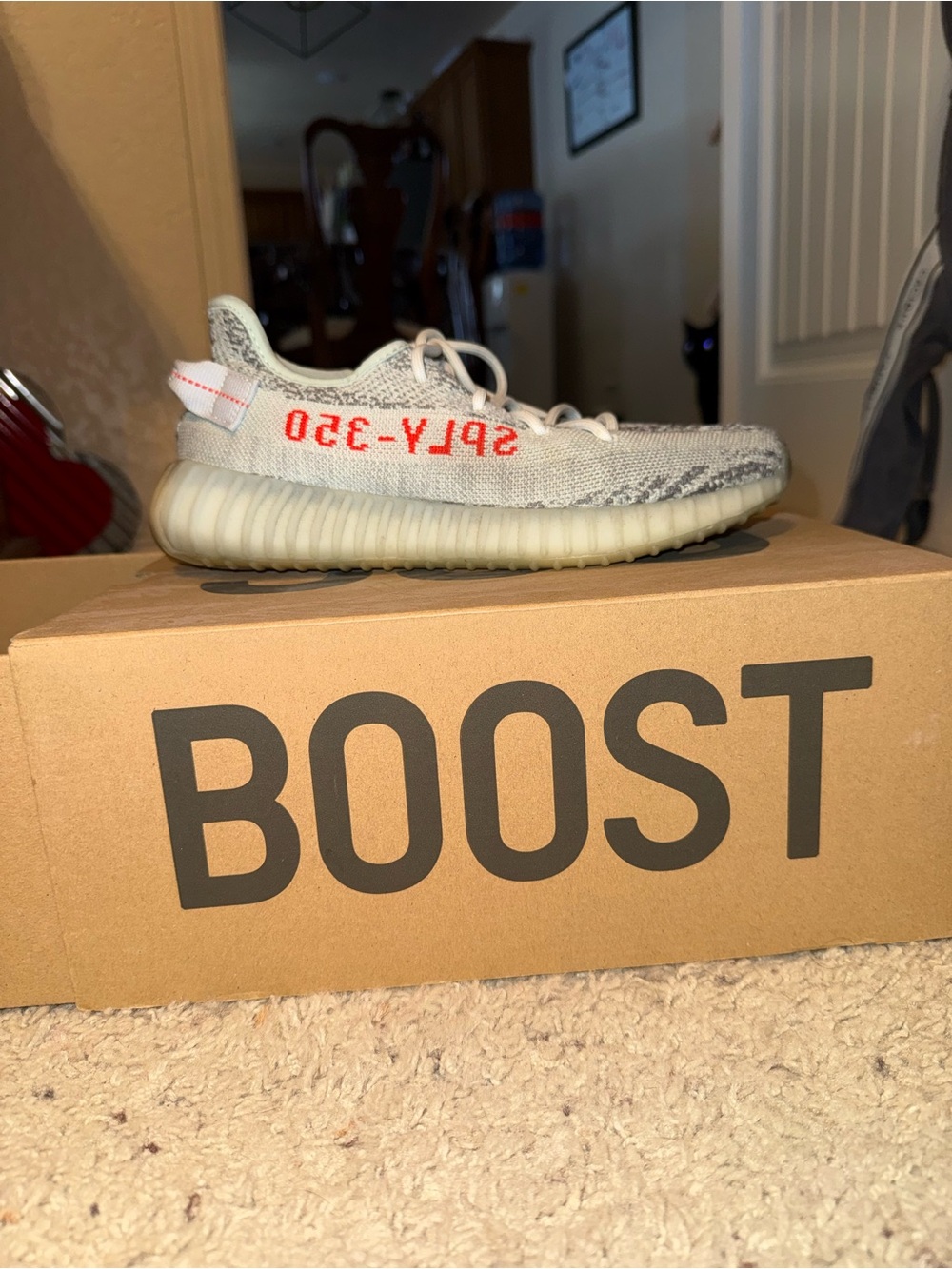 Yeezy Boost 350 V2 Cream White with Red
